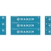 Athearn 17400 - 40' Corrugated Low-Cube Container (3) Hanjin - N Scale -Vallejo Shop ath17400 81645.1677276174