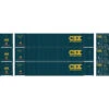 Athearn 17738 - 53' CIMC Container (3) CSX (CSXU) - N Scale -Vallejo Shop ath17738 26005.1666127096