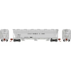 Athearn 8498 - ACF 4600 3-Bay Hopper Gulf Mobile And Ohio (GM&O) 81025 - N Scale