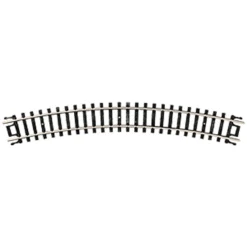 Atlas 2510 - 9-3/4" Radius, Code 80 Black Ties Pkg(6) - N Scale
