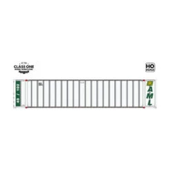 Class One Model Works CT00210 - Hyundai 48' Exterior-Post Containers Alaska Marine Lines 480013 / 480045 - HO Scale