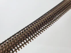 Micro Engineering 12-124 - WEATHERED Flex-Trak, Code 55 (3 Ft, 6 Pc Bundle) - N Scale