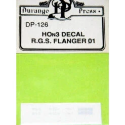 Durango Press 126 - RGS Drag Flanger #1 Decal - HO Scale Kit