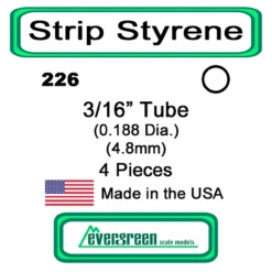 Evergreen 226 - Styrene Tube 3/16 Inch