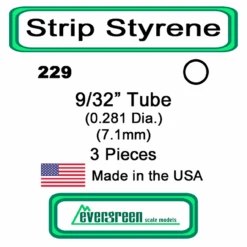 Evergreen 229 - Styrene Tube 9/32 Inch