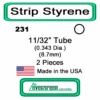 Evergreen 231 - Styrene Tube 11/32 Inch -Vallejo Shop evg231 13249.1671411065