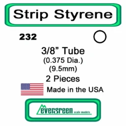 Evergreen 232 - Styrene Tube 3/8inch