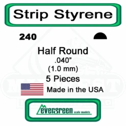 Evergreen 240 - Half Round .040"