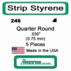 Evergreen 246 - Quarter Round .030in