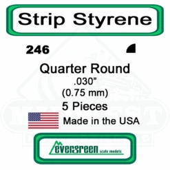 Evergreen 246 - Quarter Round .030in