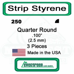 Evergreen 250 - Quarter Round .100in
