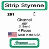 Evergreen 261 - Styrene Channel .060"
