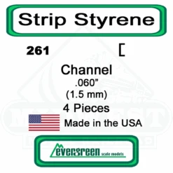 Evergreen 261 - Styrene Channel .060"