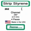 Evergreen 262 - Styrene Channel .080" -Vallejo Shop evg262 24212.1671411067