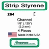 Evergreen 264 - Styrene Channel .125" 1 Evergreen 264 - Styrene Channel .125" -Vallejo Shop evg264 66734.1671411067