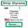 Evergreen 265 - Styrene Channel .156"