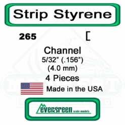 Evergreen 265 - Styrene Channel .156"