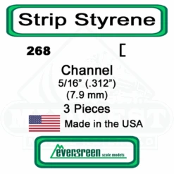 Evergreen 268 - Styrene Channel .312"