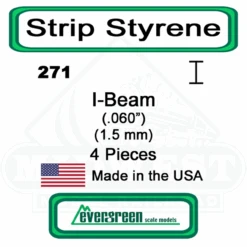 Evergreen 271 - Styrene I-Beam .060