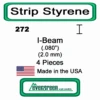 Evergreen 272 - Styrene I-Beam .080 -Vallejo Shop evg272 86086.1671411069