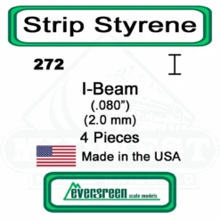 Evergreen 272 - Styrene I-Beam .080