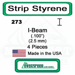 Evergreen 273 - Styrene I-Beam .100