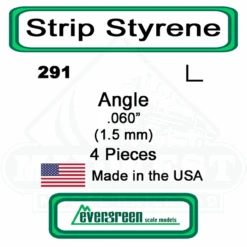 Evergreen 291 - Styrene Angle .060"