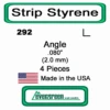 Evergreen 292 - Styrene Angle .080"