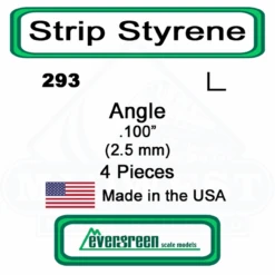 Evergreen 293 - Styrene Angle .100"