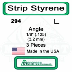 Evergreen 294 - Styrene Angle .125"