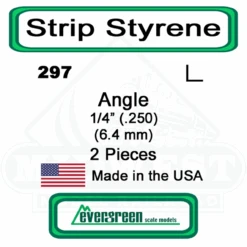 Evergreen 297 - Styrene Angle .250"