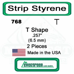 Evergreen 768 - Styrene Ts .257"