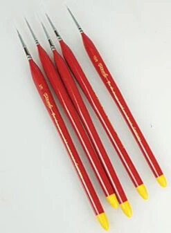 Flex-i-File BRUF-5P - Precision Paint Brush Set- Ultra Fine - 1 Each #10/0, 5/0, 4/0, 3/0, 2/0