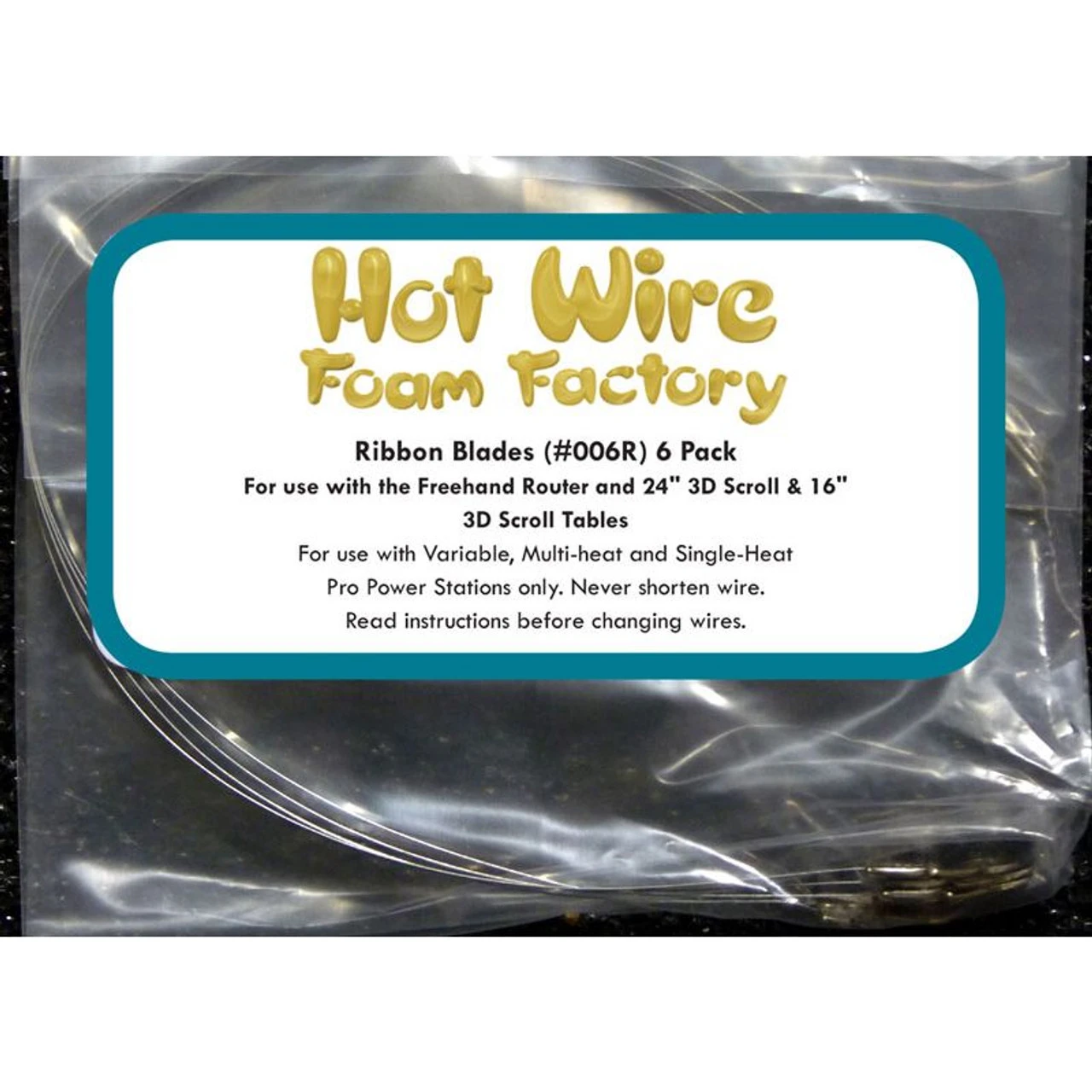 Hot Wire Foam Factory DW006R - Shapeable Flat Wires - 3 Hot Wire Foam Factory DW006R - Shapeable Flat Wires -