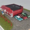 JL Innovative 691 - Chuck Wagon Restaurant - HO Scale Kit -Vallejo Shop jli691 00347.1685564248
