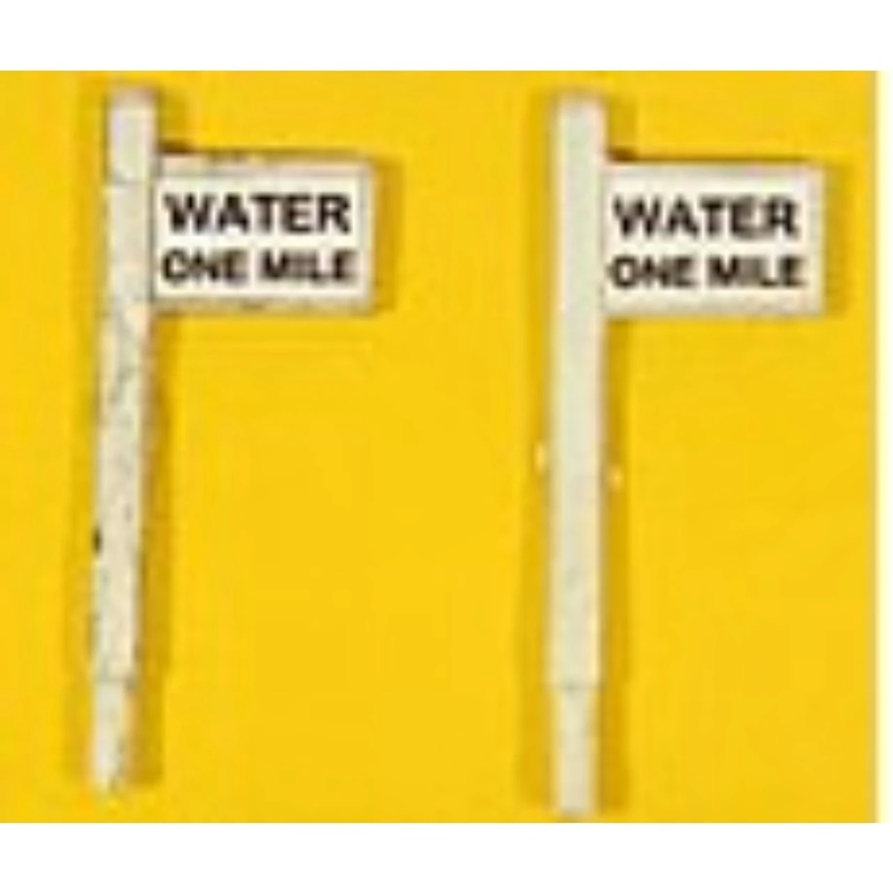 JL Innovative 836 - Water One Mile Sign Set (2) - HO Scale 3 JL Innovative 836 - Water One Mile Sign Set (2) - HO Scale