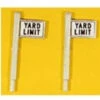 JL Innovative 848 - Yard Limit Sign Set (2) - HO Scale -Vallejo Shop jli848 07390.1671411253