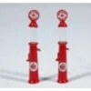 JL Innovative 932 - Custom Gravity Feed Pump, Red Crown (2) - HO Scale -Vallejo Shop jli932 91302.1671411259