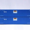 Jacksonville Terminal Co 537105 - 53' High Cube Container (2) (MAGNETIC CONNECTION) YRC Freight (YRCU) - N Scale -Vallejo Shop jtc537105 18811.1683836834
