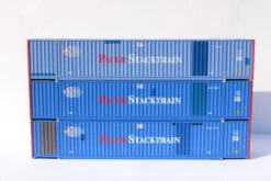 Jacksonville Terminal Co 953056 - 53' Corrugated Container (3) (MAGNETIC CONNECTION) Pacer - HO Scale