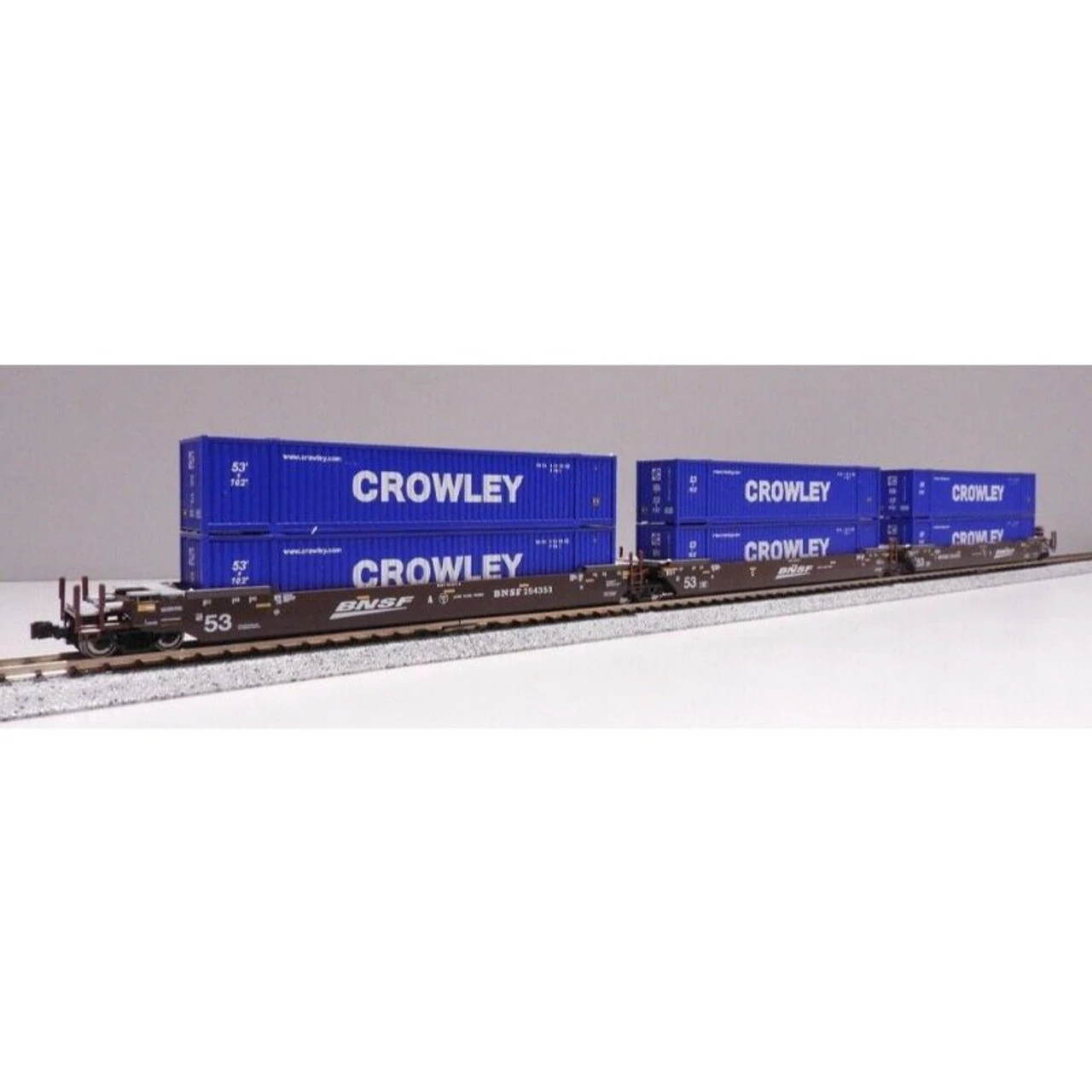 Kato 106-6182 - Gunderson MAXI-IV Double Stack 3 Set BNSF 254353 - N Scale 3 Kato 106-6182 - Gunderson MAXI-IV Double Stack 3 Set BNSF 254353 - N Scale