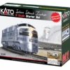 Kato 106-0041 - CB&Q Silver Streak Zephyr Stater Set - N Scale -Vallejo Shop kat1060041 04640.1671411404