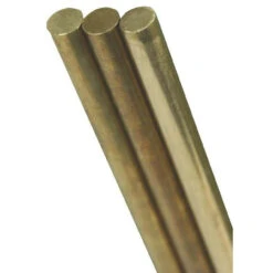 K&S Precision Metal 8166 - 3/16" Diameter Solid Brass Rod (1 Pc Per Card)