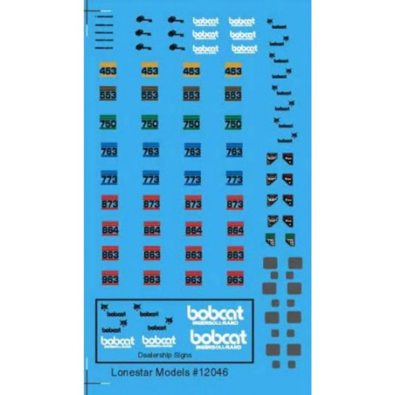 Lonestar Model 12046 - Decal Set For Bobcat Skid Steer Loader Accessory Pack - HO Scale 3 Lonestar Model 12046 - Decal Set For Bobcat Skid Steer Loader Accessory Pack - HO Scale