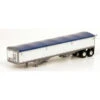 Lonestar Model 6005 - Wilson 43' Pacesetter Grain Trailer Kit - White Body; Dark Blue Tarp - HO Scale Kit -Vallejo Shop lsm6005a 97044.1671411443