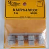 Micro Engineering 80-203 - Steps & Stoop 4pcs - N Scale -Vallejo Shop me80203 98549.1680631104