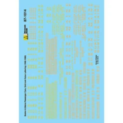 Microscale 87-1014 - Boston & Maine Passenger Cars (1900-1960)-Passenger Car - Gold Lettering - HO Scale