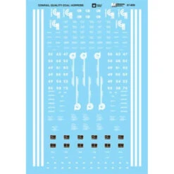 Microscale 87-899 - Water Slide Decals "Quality" Coal Hoppers Conrail (CR) - HO Scale