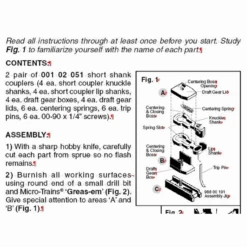 Micro-Trains 00102051 - BMC Short Shank Kato Dash9 (2004) Unassembled - 2 Pair