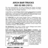 Micro-Trains 00302000 - Arch Bar Trucks Without Couplers (1011) 1 Pair